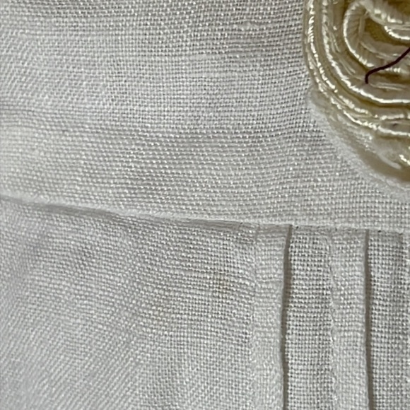 MIGUELINA HONEYMOON LINEN DRESS SZ8 LUXURY RESORT BOHO BEACH COASTAL COQUETTE - Picture 6 of 10